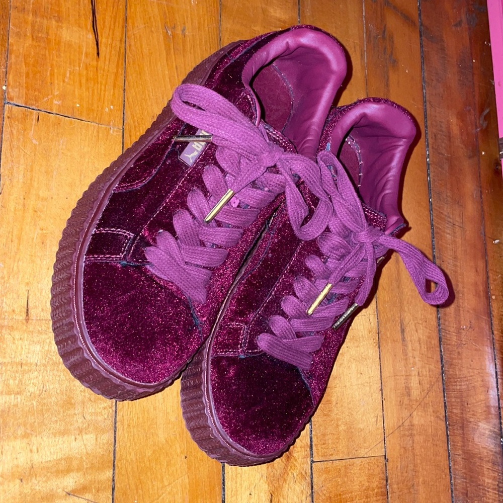 Discontinued red FENTYxPuma Creepers
